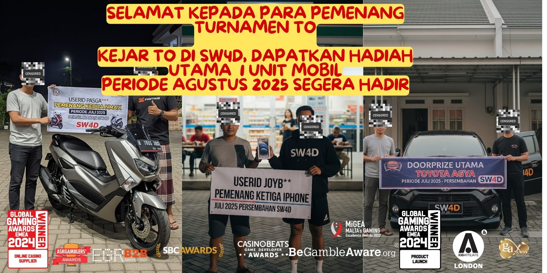 turnamen to berhadiah mobil di sw4d